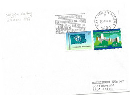 248 - 101 - Enveloppe ONU Vienne Avec Oblit Mécanique 1986 "Freiwilliger Fonds..." - Lettres & Documents
