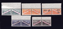 1956 San Marino Saint Marin PACCHI POSTALI FILIGRANA STELLE Serie Di 5v. (37/41)  MNH** Parcel Post - Paquetes Postales