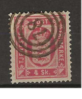 1871 USED Danmark Dienst Mi 2A - Dienstpost