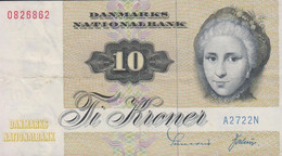 1972. DANMARK. DANMARKS NATIONALBANK 10 KRONER SERIE 1972. Fold.  - JF429806 - Danemark