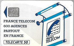 CARTE-PUBLIC-600 AGENCES-50U-Te 39.620-SC6--R°Mat-5Ge-C13A22-UTILISE-TBE-RARE - “600 Agences”