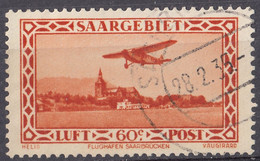 SAAR - SARRE - 1932 - Posta Aerea Yvert 3, Usato . - Aéreo