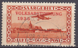 SAAR - SARRE - 1934 - Posta Aerea Yvert 6, Usato . - Posta Aerea