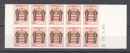 Monaco  -  Carnet  :  Yv  2  **   Daté - Postzegelboekjes