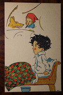 AK CPA Hund Kinder Enfant Jugendstil Art Nouveau Illustrateur Chaperon Rouge - Other & Unclassified