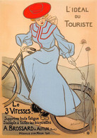 Vélo Publicité Brossard Autun Illustrateur Adrien Barrère Femme - Cycling