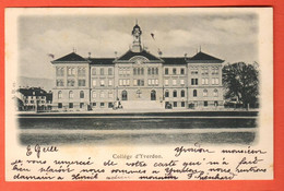 ZRW-17 Le Collège D'Yverdon  Dos Simple Circulé 1900 - Yverdon-les-Bains 