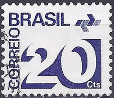Brazil 1972 - Mi 1343 Yy - YT 1028 ( Mark Post And Emblem ) - Used Stamps