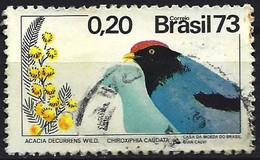 Brazil 1973 - Mi 1368 - YT 1037 ( Tropical Bird : Blue Manakin ) - Usati