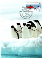 Australian Antarctic Territory 2018  RSV Aurora Australis,Adelie Penguins In Antarctica,maximum Card - Tarjetas – Máxima