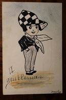 AK CPA 1926 Kinder Jugendstil Art Nouveau Gentleman Enfant - Autres & Non Classés