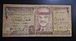 A6  JOURDANIE JORDAN BILLETS DU MONDE WORLD BANKNOTES  1/2 DINAR 1992 - Jordanien