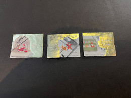(stamp 8-10-2022) Used Hong Kong Stamps - 3 Stamps - Gebruikt