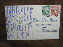AK 1925 CPA DR Stuttgart Stempel Elsass Barr Belege Cover - Storia Postale