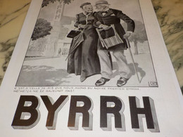 ANCIENNE PUBLICITE  NOTRE PREMIER   BYRRH   1937 - Alcools