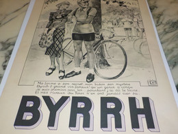 ANCIENNE PUBLICITE  DANS MON BIDON  BYRRH   1937 - Alcools