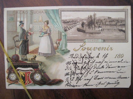 AK 1899 CPA Geneve Suisse DR Suchard Schokolade Litho Werbung Heiligenstein - Andere & Zonder Classificatie