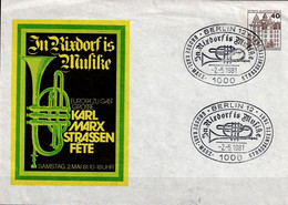 Berlin - In Nixdorf Is Musike (MiNr: PU 71 D2/002) 1981 - Siehe Scan - Sobres Privados - Usados