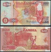 Zambia DEALER LOT ( 10 Pcs ) P 37 F - 50 Kwacha 2007 Printer SABN - UNC - Zambie