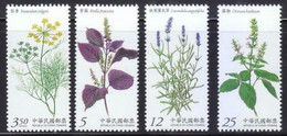 China Taiwan 2014 Herb Plants Postage Stamps  4v MNH - Ongebruikt