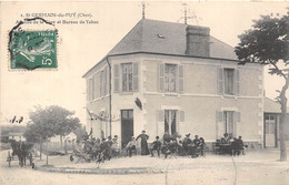 18-SAINT-GERMAIN-DU-PUY- AVENUE DE LA GARE ET BUREAU DE TABAC - Otros & Sin Clasificación