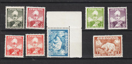 Grönland Greenland Dänemark 1938 1946 Mi 1-7 + 26 - Unused Stamps