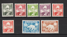 Grönland Greenland Dänemark 1938 1946 Mi 1-7 + 26 - Neufs