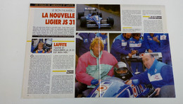 La Nouvelle Ligier JS 31 - Coupure De Presse De 1988 - Automobile - F1