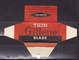 Razor Blades Old Vintage Cover Only Thin Gillette England - Lames De Rasoir