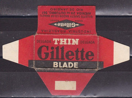 Razor Blades Old Vintage Cover Only Thin Gillette Brasil - Lames De Rasoir