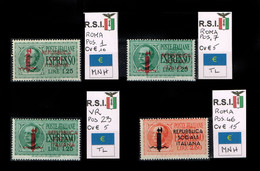 ITALY 1944 RSI ESPRESSI SOPRASTAMPATI - Express Mail