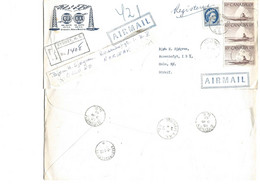Canada 1962   Registered Letter No 1408 Cancelled In Sydney 3 JAN 62  - Back Montreal - Oslo Rodeløkka - Storia Postale