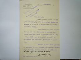 TI - 2022 - 142  LETTRE D'ACHILLE  FOULD De 1930  Avec Signature   XXX - Non Classés