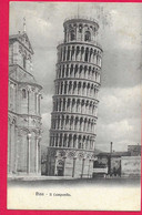 PISA - LA TORRE PENDENTE - FORMATO PICCOLO - VIAGGIATA 1907 PER PARMA - ANNULLO AMBULANTE - Pisa