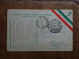 REGNO - Cartolina Postale In Franchigia - Proveniente Da Zona Di Guerra 1915 + Spese Postali - Franchise