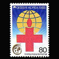 KOREA 1988 - Scott# 1509 Red Cross 125th. Set Of 1 MNH - Corea Del Sur