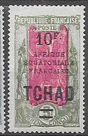 Tchad Mh * Nc 13,75 Euros 1926 FAULT: Thin Under Corner Perf, Petit Aminci Dans Un Coin - Nuovi