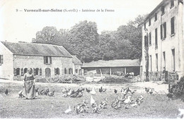 Frankrijk Postkaart  Verneuil Sur Seine "Interieur De La Ferme" Gebruikt 1919 (9051a) - Verneuil Sur Seine