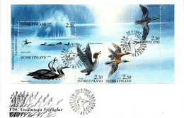 FINLAND, FDC,  Waterbirds   /   FINLANDE,  Lettre De Première Jour,  Oiseaux Aquatique, 1993 - Otros