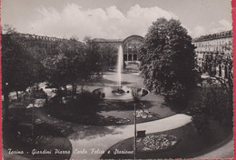 ITALIE PIEMONTE TORINO TURIN GIARDINI PIAZZA CARLO FELICE E STAZIONE - Parken & Tuinen