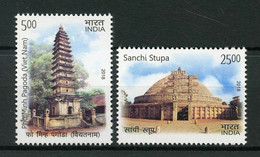 India 2018 INDIA - VIETNAM JOINT ISSUE 2v SET MNH - Buddhism