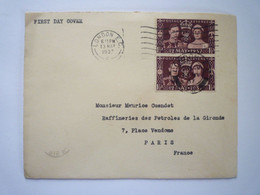 TI - 2022 - 154  Lettre Au Départ De LONDON  E.C.  à Destination De PARIS  1937  FDC   XXX - Storia Postale