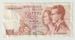 Used Banknote Belgie-belgique 50 Frank 1966 - Sonstige & Ohne Zuordnung