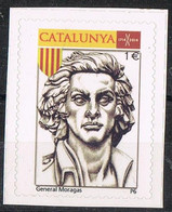 Sello Viñeta 1 Euro CATALUNYA 2014, General MORAGAS ** - Errors & Oddities