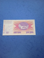 BOSNIA ERZEGOVINA-P10 10D 1993 UNC (OVERPRINT UNCIVPOL SARAJEVO STATION) - Bosnia Y Herzegovina