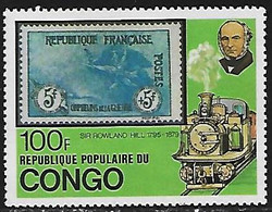 CONGO REPUBLICA - ANIV. MUERTE ROWLAND HILL - AÑO 1979 - Nº CATALOGO YVERT 545 - NUEVOS - Nuevos