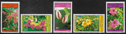 CONGO REPUBLICA - FLORA - AÑO 1984 - Nº CATALOGO YVERT 712-16 - NUEVOS - Nuevos