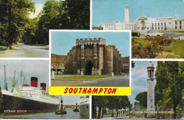 SCENES FROM SOUTHAMPTON, HAMPSHIRE, ENGLAND. Circa 1965 USED POSTCARD   Tw8 - Southampton