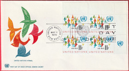 FDC - Enveloppe - Nations Unies - (New-York) (1-5-72) - United Nations Airmail (1) (Recto-Verso) - Covers & Documents
