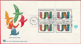 FDC - Enveloppe - Nations Unies - (New-York) (1-5-72) - United Nations Airmail (3) (Recto-Verso) - Lettres & Documents